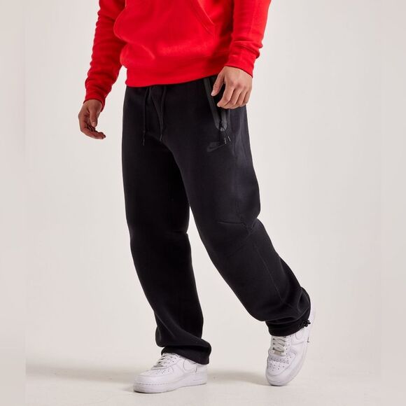 Nike Sportswear Men’s Tech Fleece Pants Black HJ6533-010 Size Small S Adjustable - Picture 2 of 14